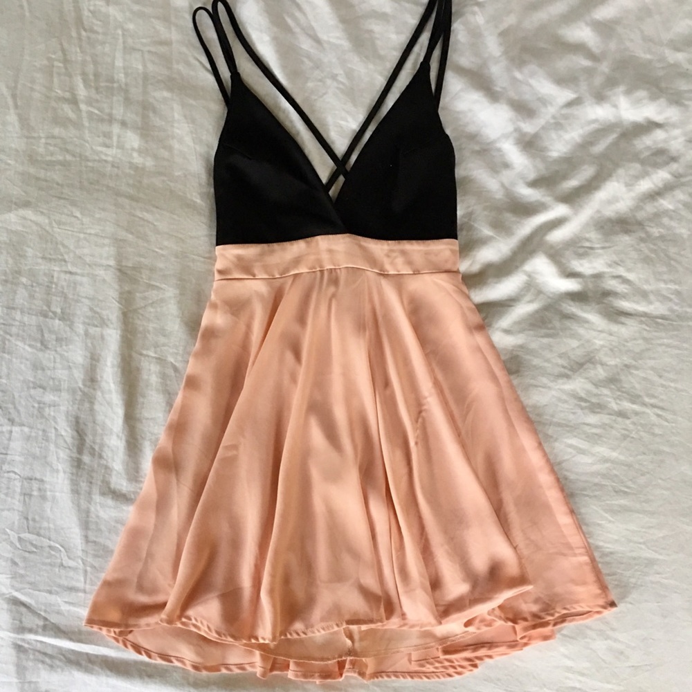 Open cross back dress